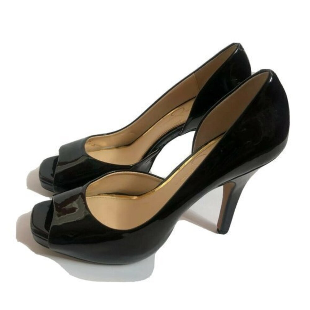 Jessica Simpson Black patent Heels size 9 M